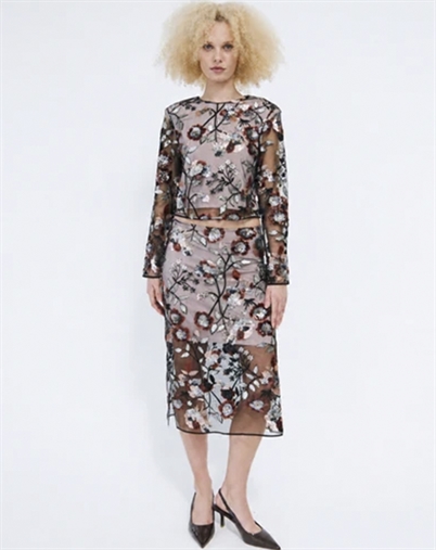 Cras Cph - Queencras Nederdel - Rose Sequin